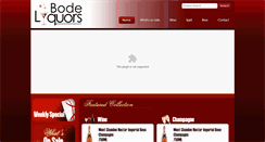 Desktop Screenshot of bodeliquors.com