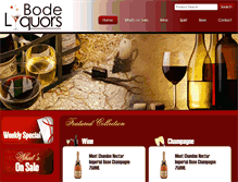 Tablet Screenshot of bodeliquors.com